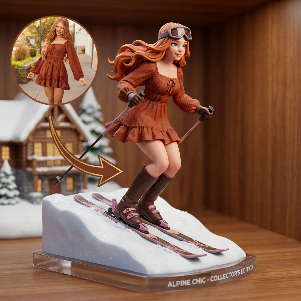 KibiFig Custom Skiing Motion Style 3D Character - Pro Version | KibiFig