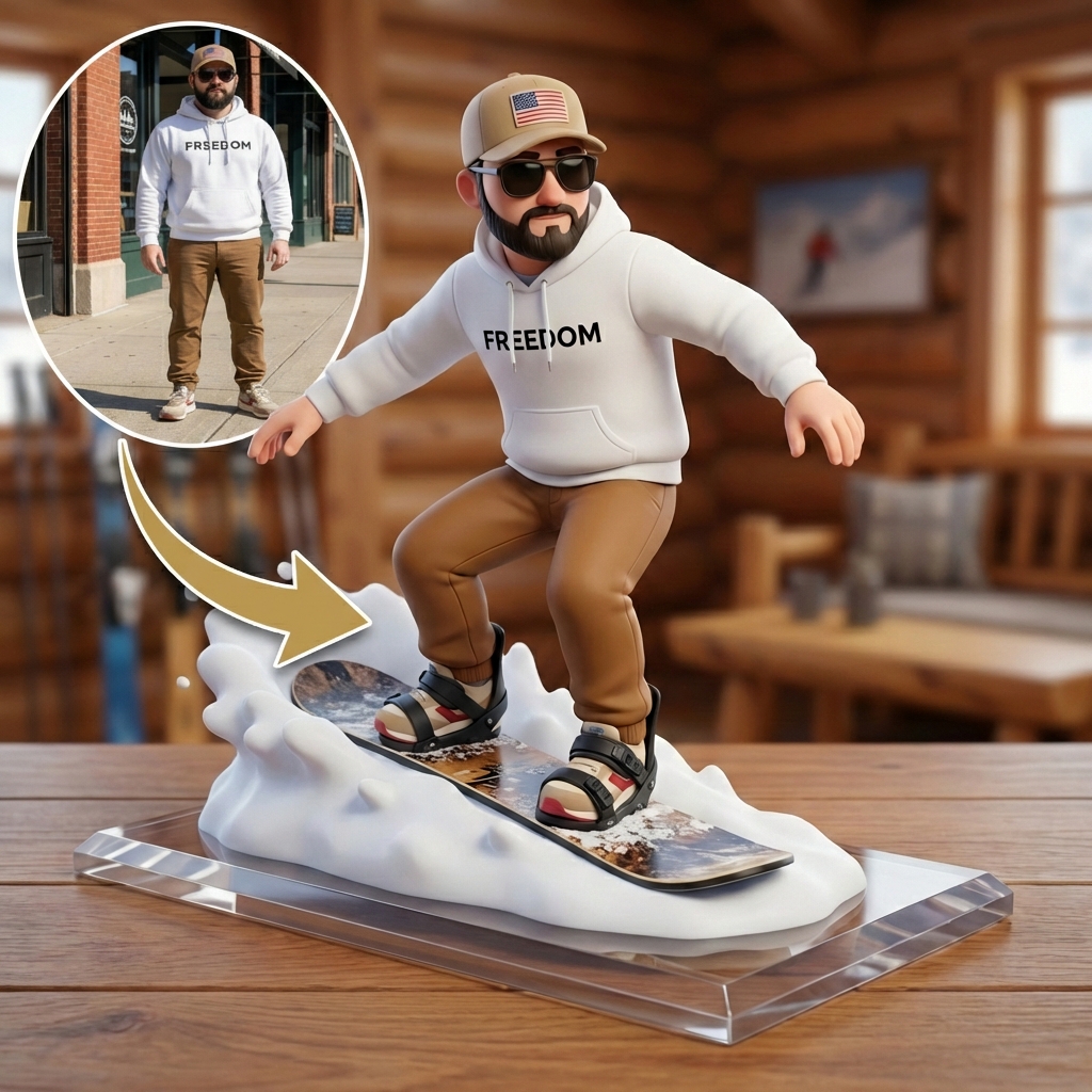 KibiFig Custom Skiing Motion Style 3D Character - Pro Version | KibiFig