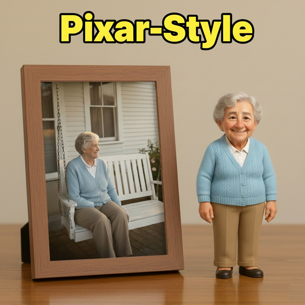 Custom Single Separate Chibi Style 3D Figurine From Your Photo – Senior Edition – Cute Edition | KibiFig
