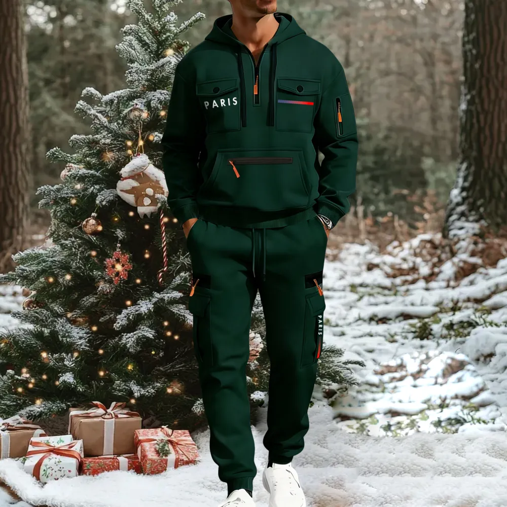 🔥2026 Men's Autumn&Winter Hooded Fashion Sweatshirt With Multiple Pockets