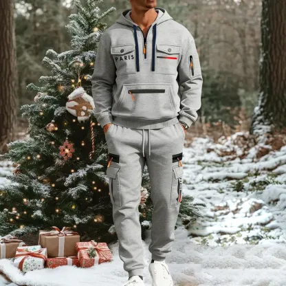 🔥2026 Men's Autumn&Winter Hooded Fashion Sweatshirt With Multiple Pockets