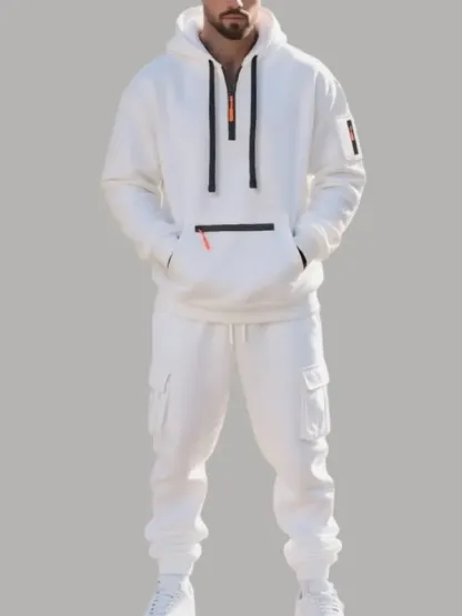 Men's Winter Heavyweight Fleece-lined Casual Set