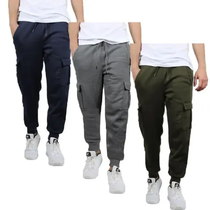 Men's fleece-lined workwear jogging pants