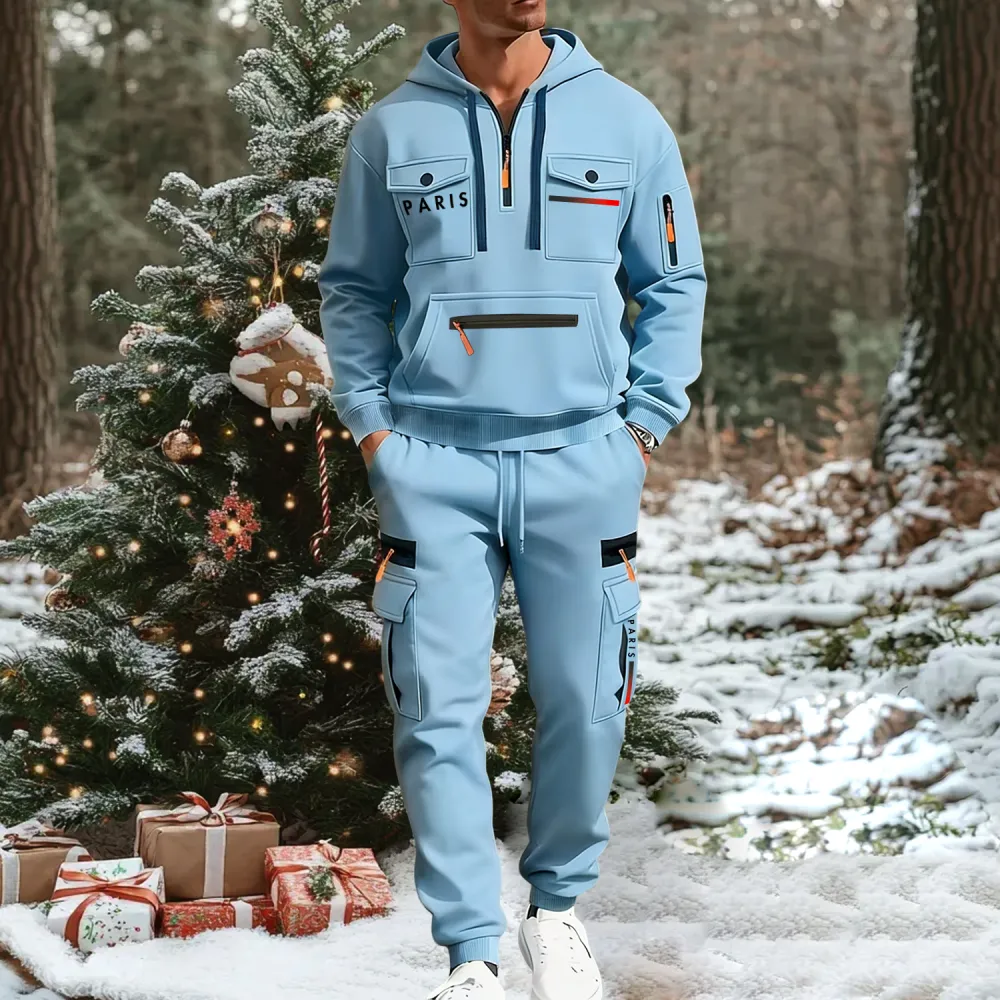 🔥2026 Men's Autumn&Winter Hooded Fashion Sweatshirt With Multiple Pockets