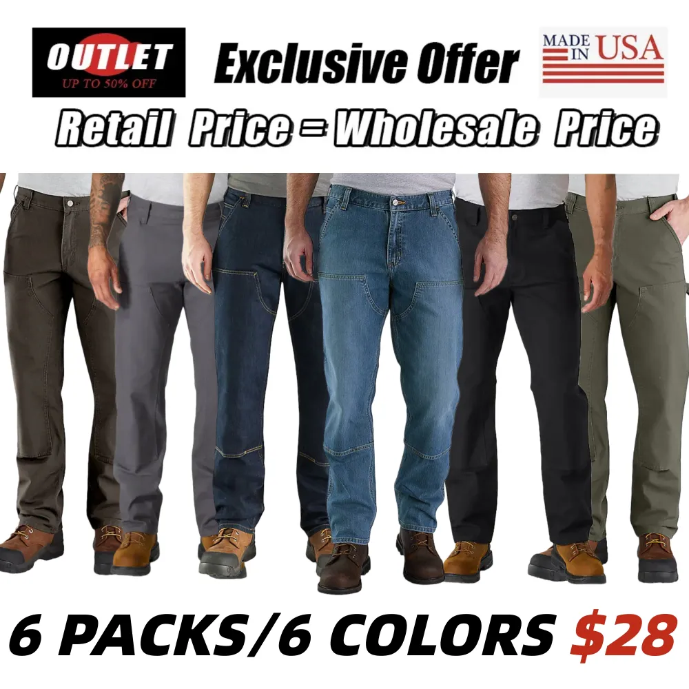 🔥Last Day Promotion!🔥CHT Men's Relaxed Straight Rugged Flex Double Jeans