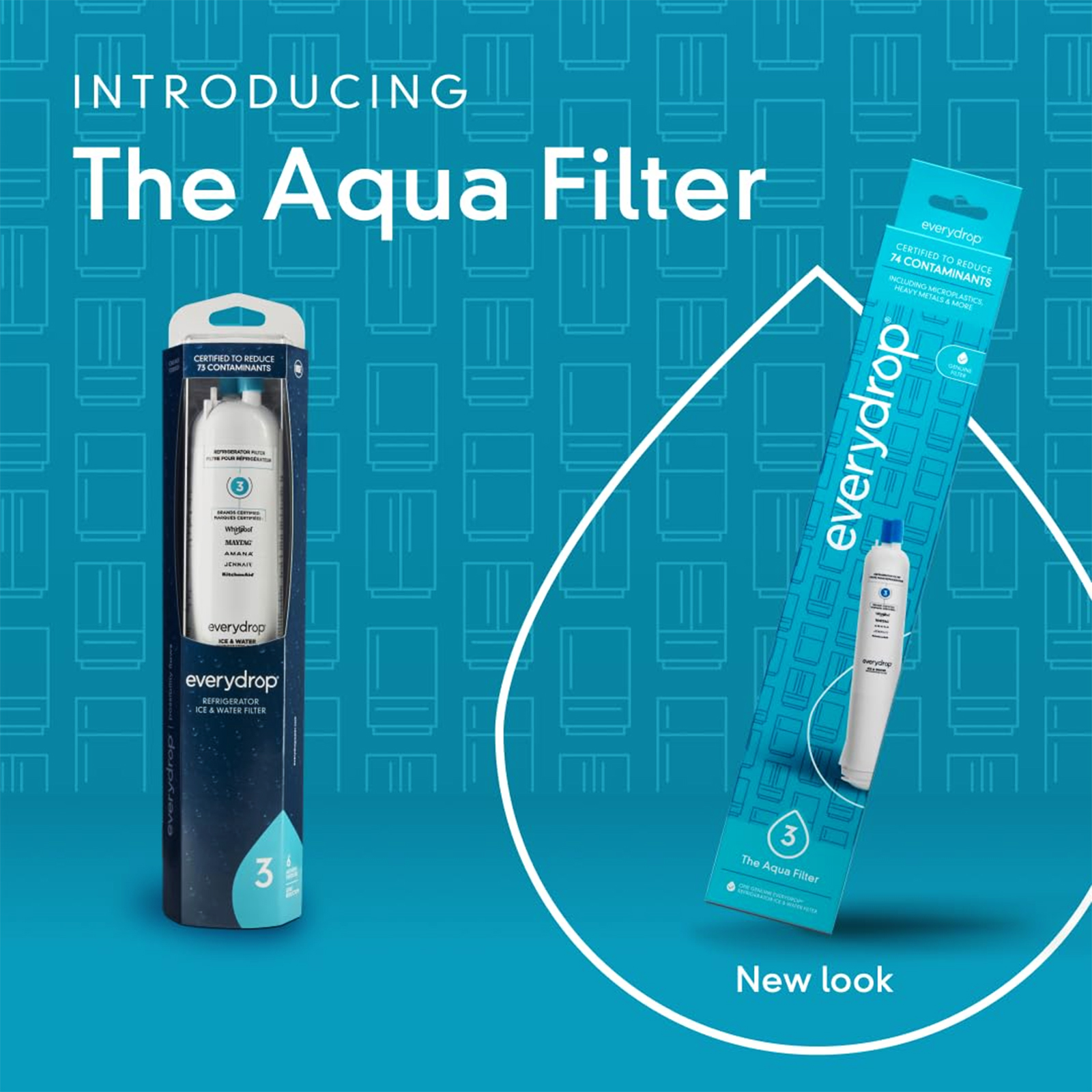 EveryDrop® by Whirlpool Ice and Water Refrigerator Filter 3, EDR3RXD1