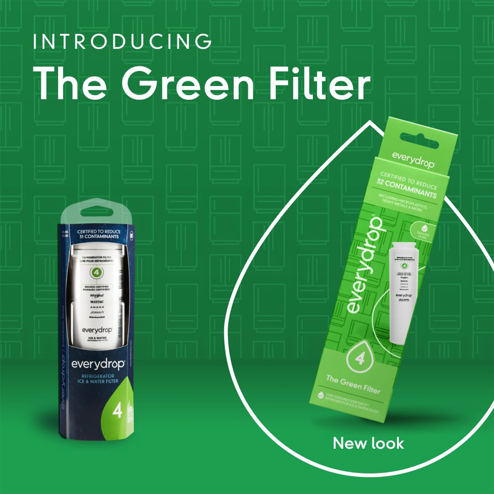 EveryDrop® by Whirlpool Ice and Water Refrigerator Filter 4, EDR4RXD1