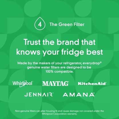 EveryDrop® by Whirlpool Ice and Water Refrigerator Filter 4, EDR4RXD1