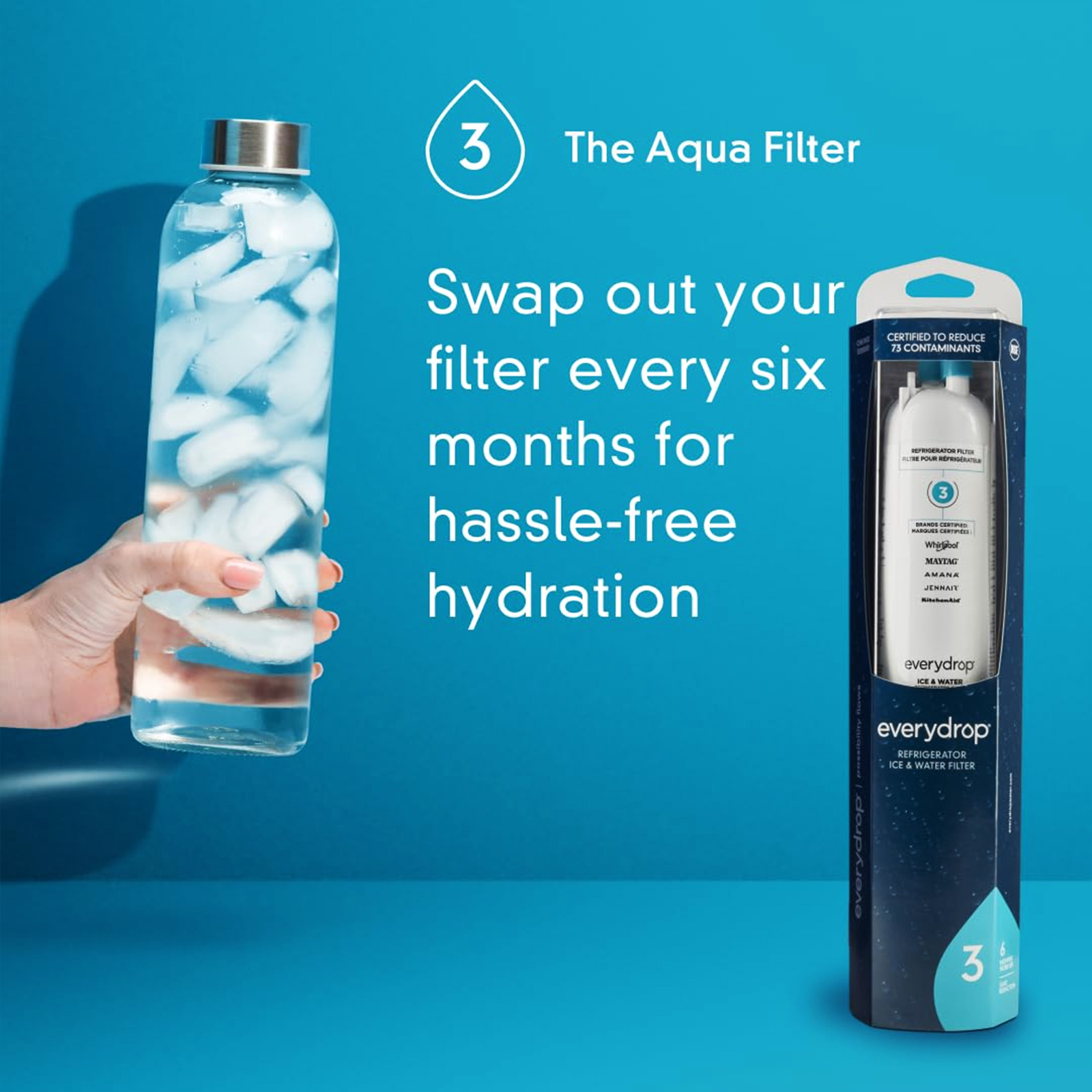 EveryDrop® by Whirlpool Ice and Water Refrigerator Filter 3, EDR3RXD1