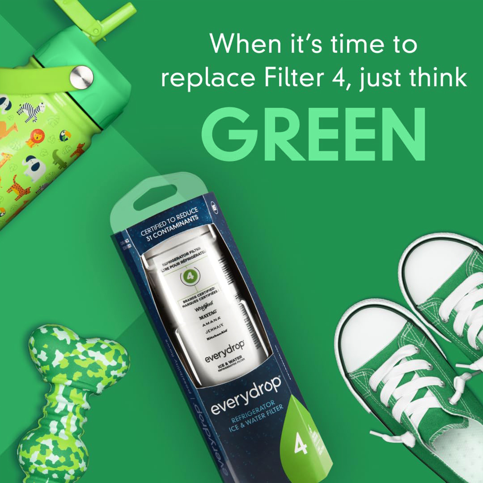 EveryDrop® by Whirlpool Ice and Water Refrigerator Filter 4, EDR4RXD1