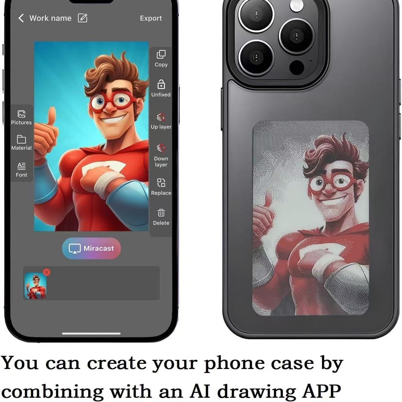 NFC Ink Screen Phone Case
