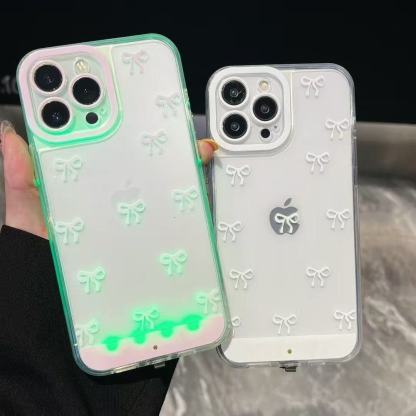 Vibrant LED bowknot phone case