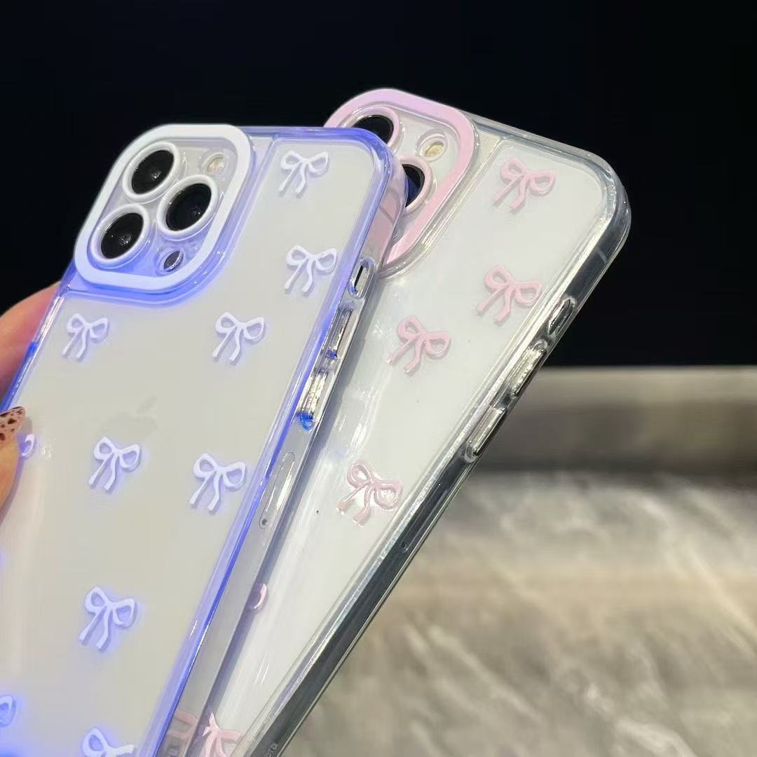 Vibrant LED bowknot phone case