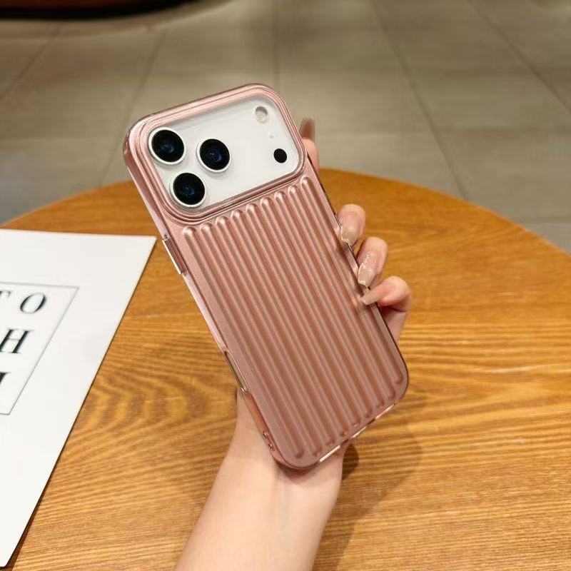 3D corrugated stripe stylish business phone case