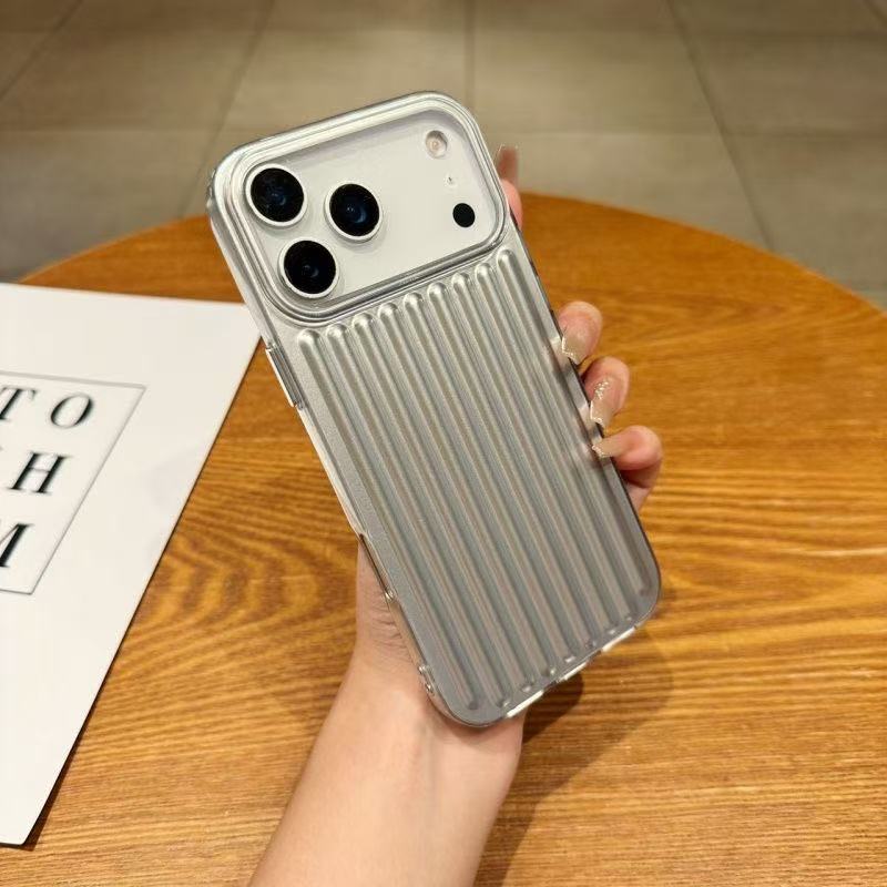 3D corrugated stripe stylish business phone case