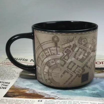 Castle color changing mug coffee cup