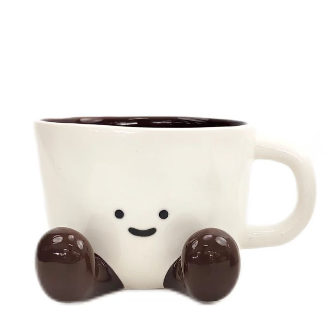 Cartoon doll ceramic cute coffee mug