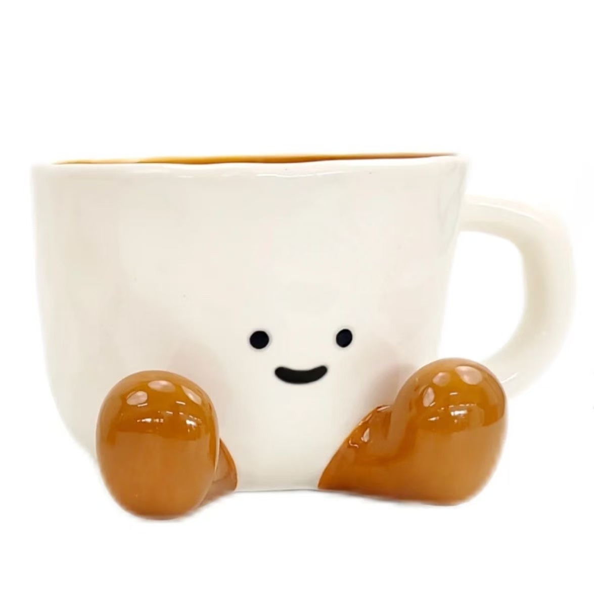 Cartoon doll ceramic cute coffee mug