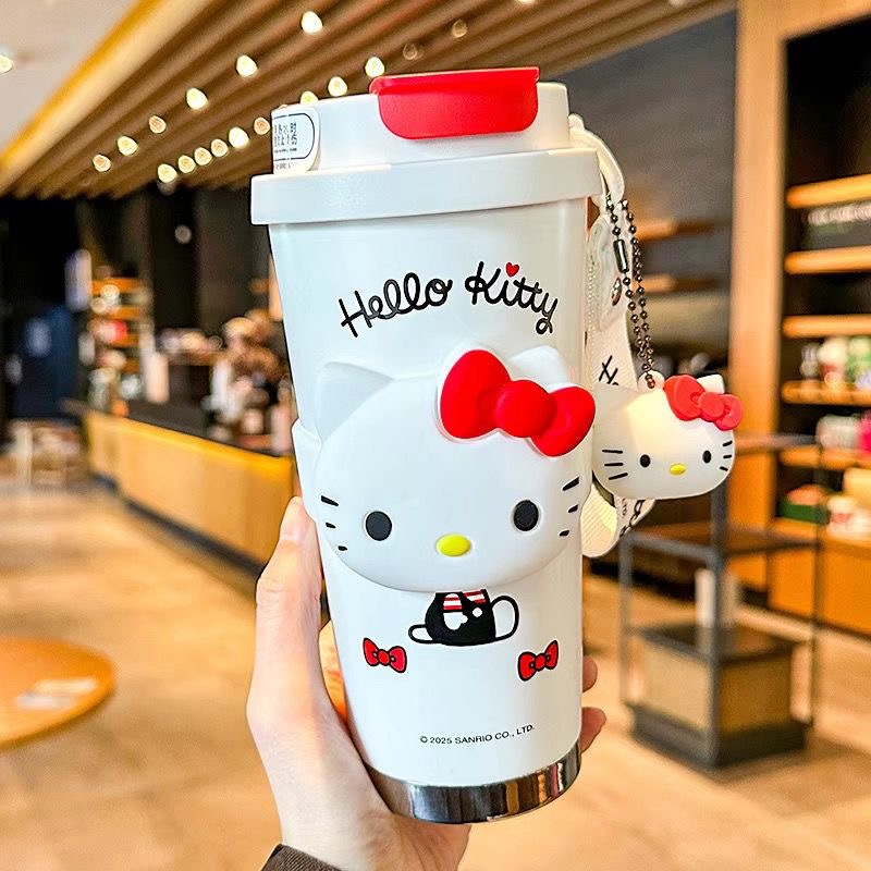 Cute Cartoon Cat Insulated Mug