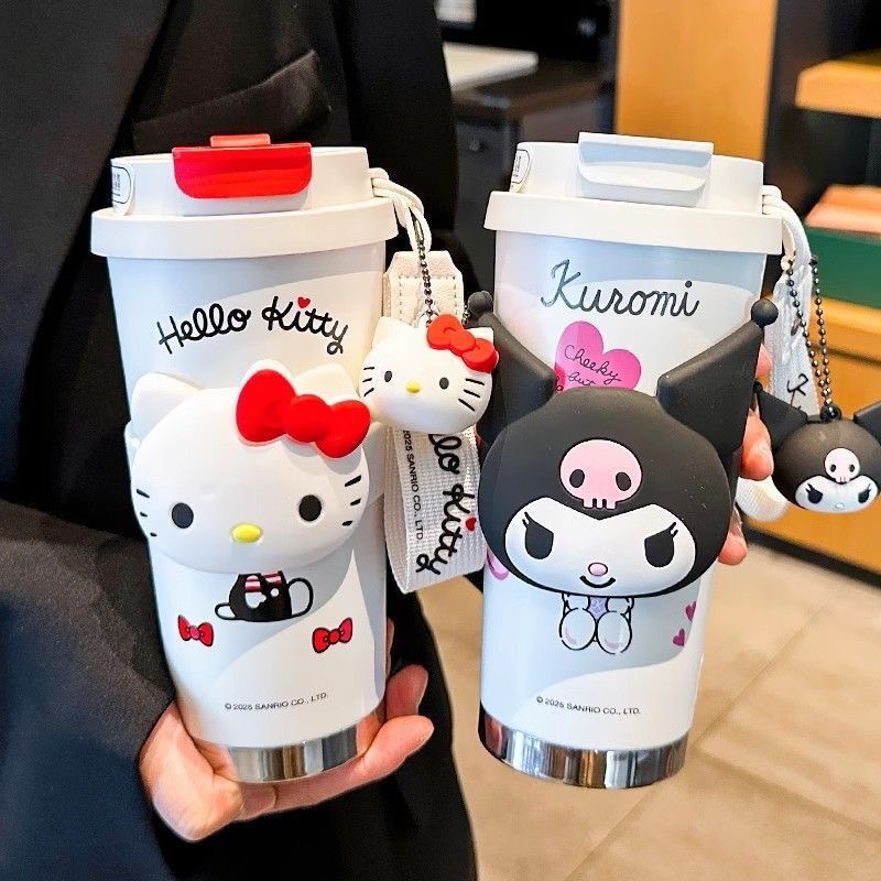 Cute Cartoon Cat Insulated Mug