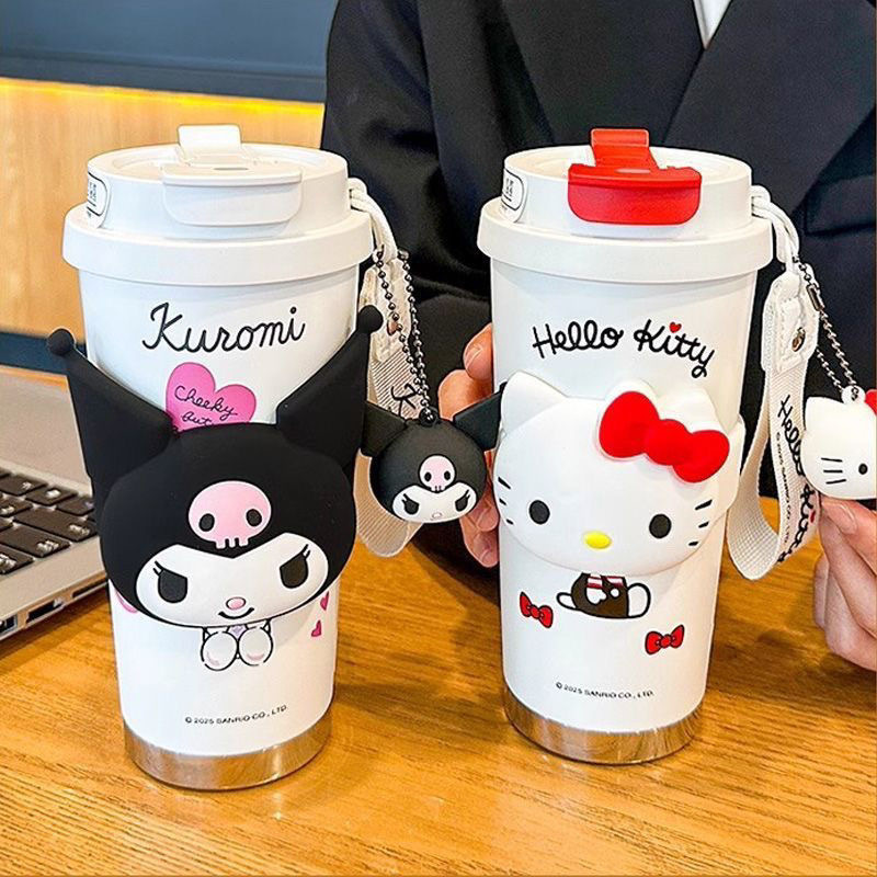 Cute Cartoon Cat Insulated Mug