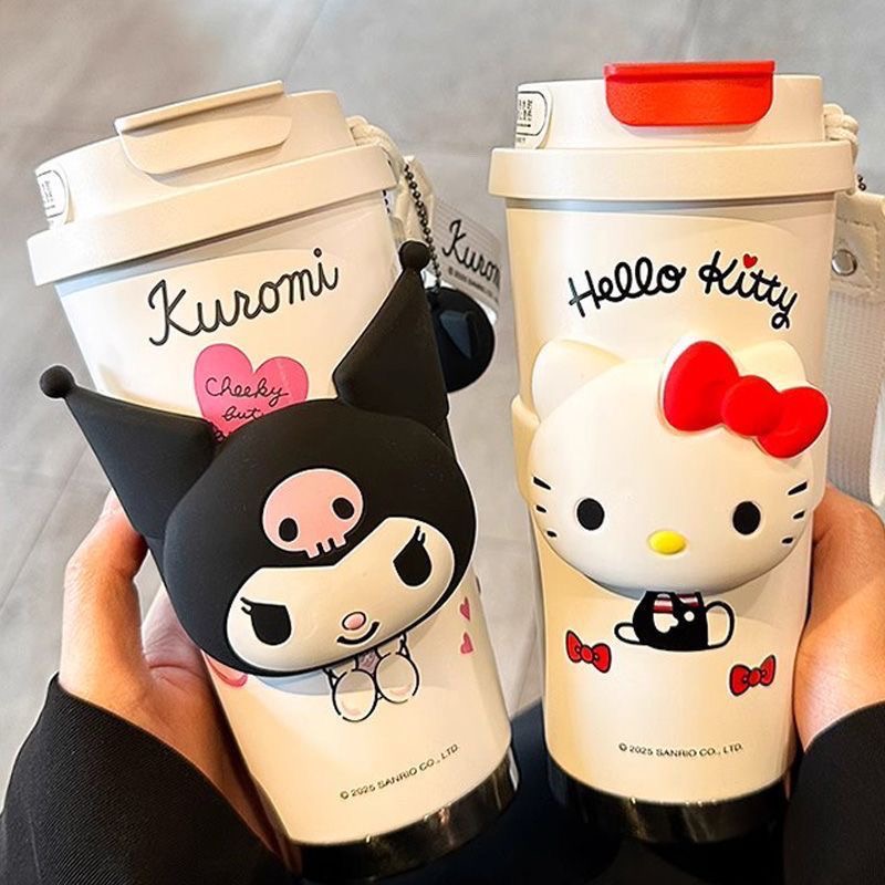 Cute Cartoon Cat Insulated Mug
