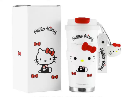 Cute Cartoon Cat Insulated Mug