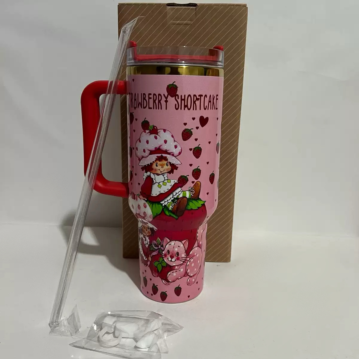 Sweetheart Strawberry Ice Blast Cup Car Water Bottle
