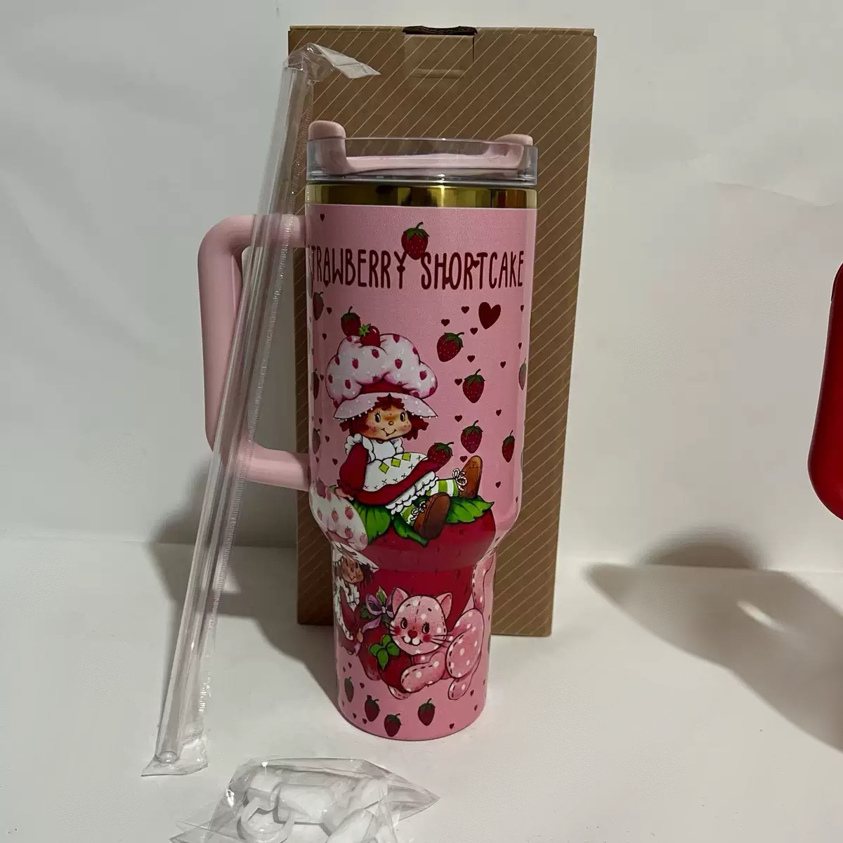Sweetheart Strawberry Ice Blast Cup Car Water Bottle