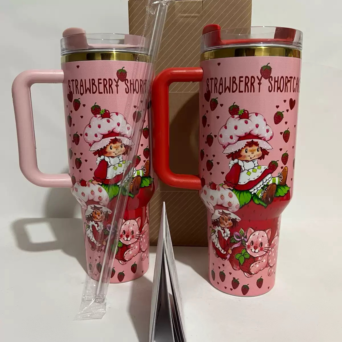 Sweetheart Strawberry Ice Blast Cup Car Water Bottle