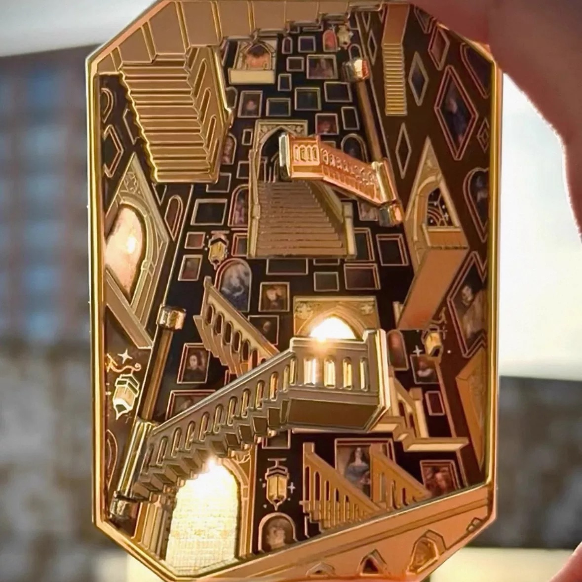Creative Vintage 3D Staircase Pin