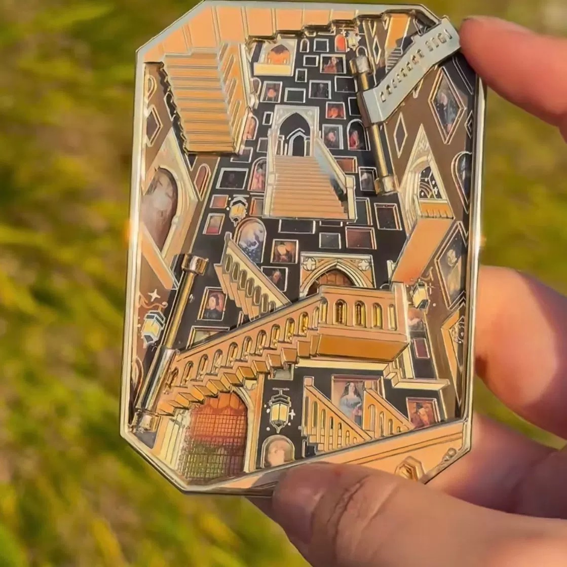 Creative Vintage 3D Staircase Pin