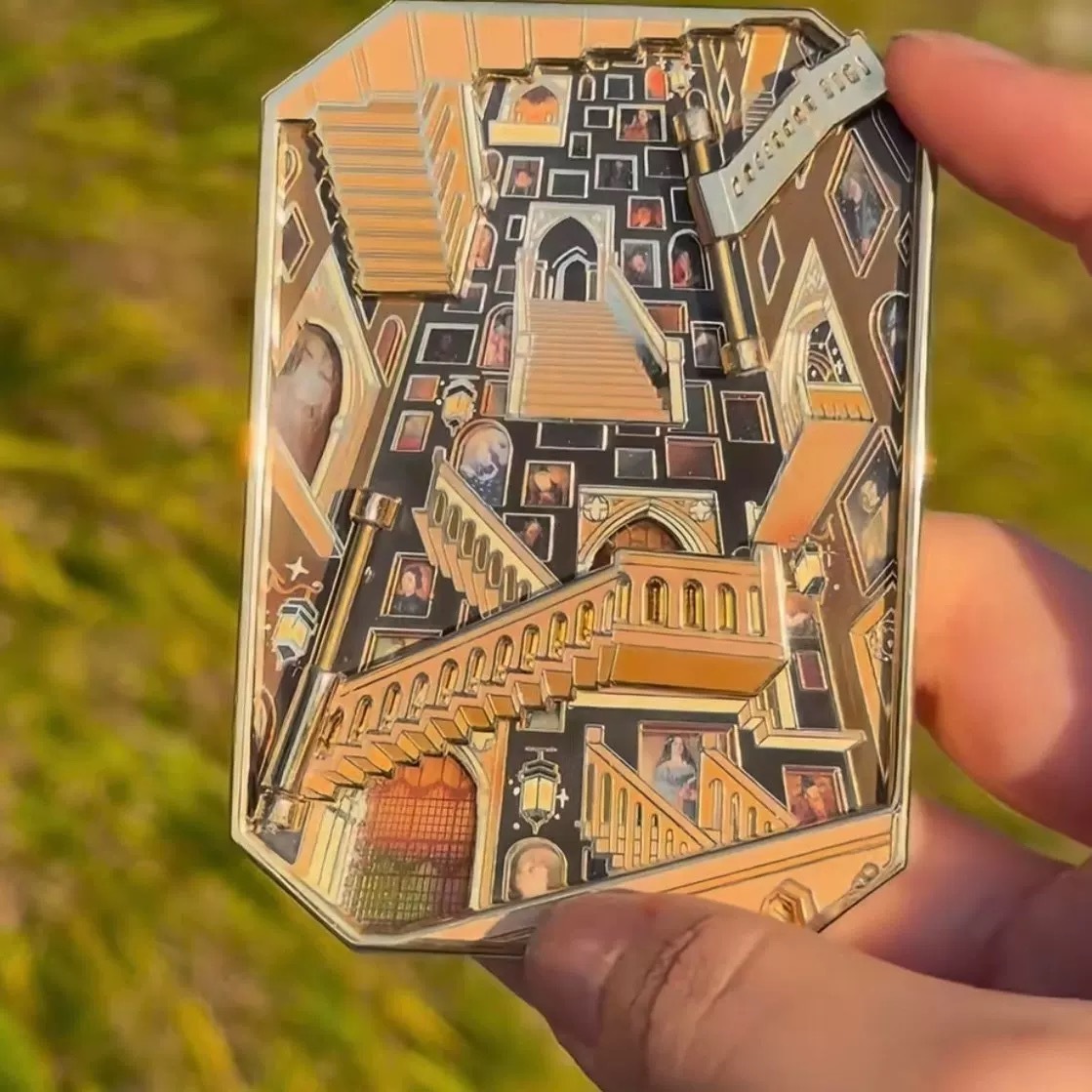 Creative Vintage 3D Staircase Pin