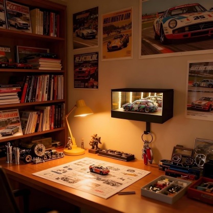 3D Wall-Mounted LED Infinite Garage Key Holder