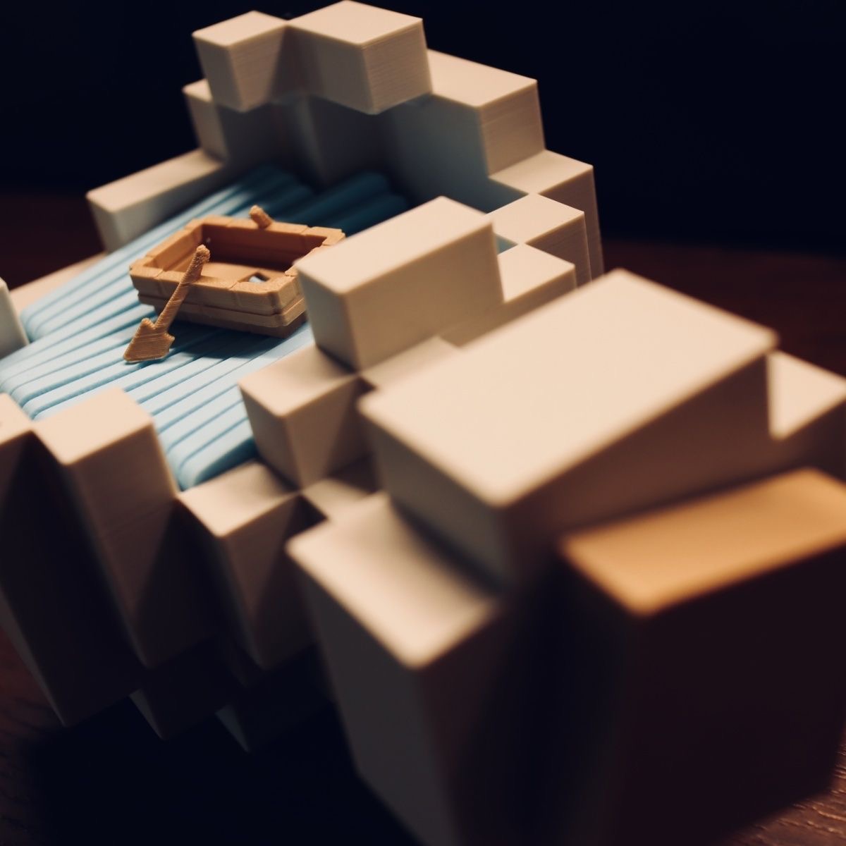 Minecraft Potion Bottle 3D Art Floating Bottle-in-Bottle