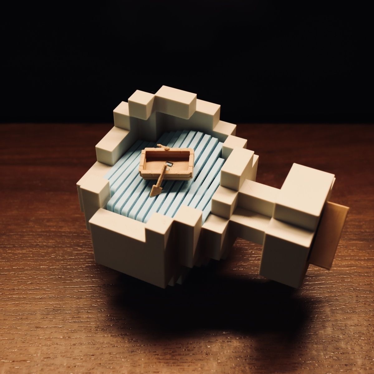 Minecraft Potion Bottle 3D Art Floating Bottle-in-Bottle