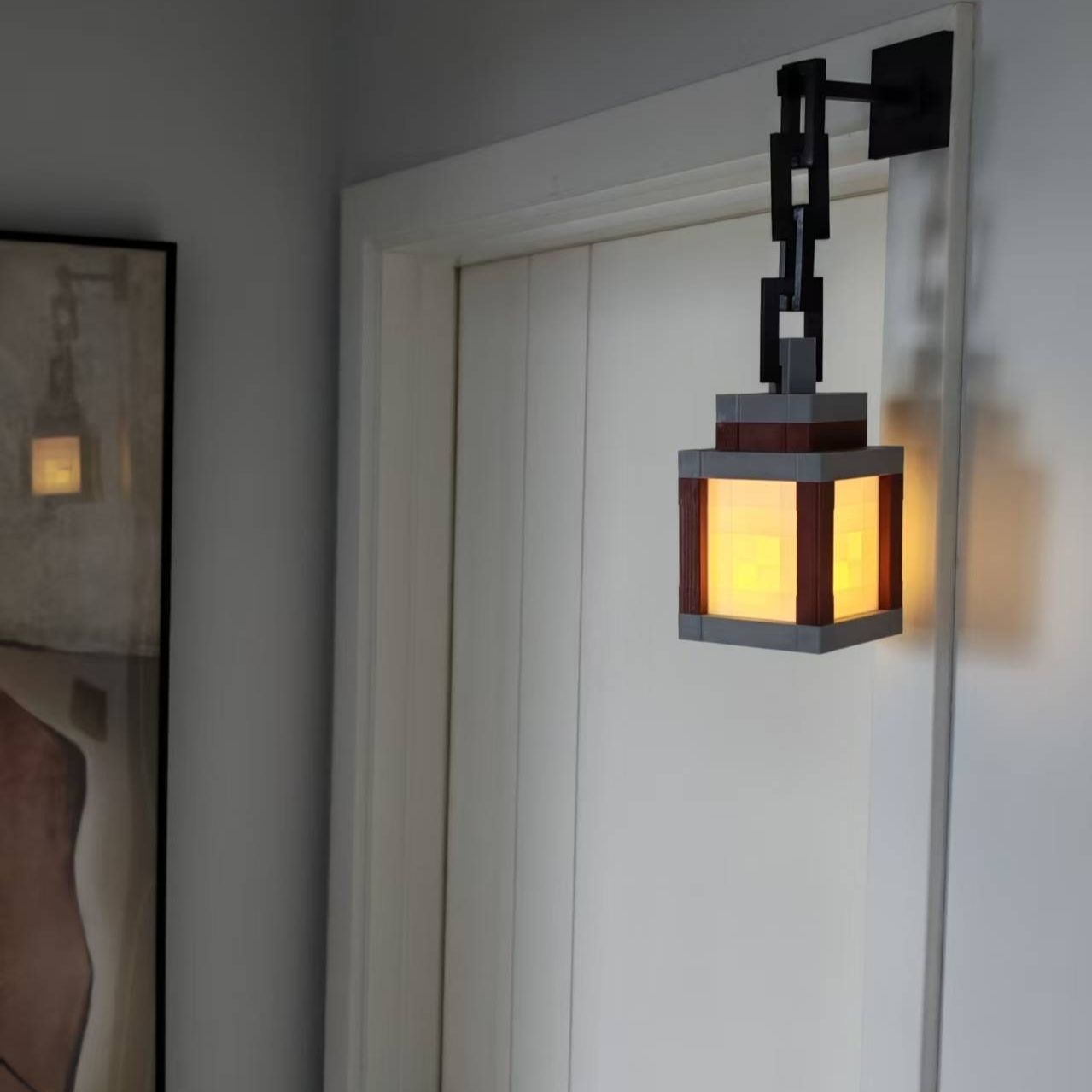 Minecraft 1:1 Pixel Remote-Controlled Lantern