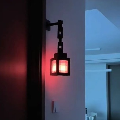 Minecraft 1:1 Pixel Remote-Controlled Lantern