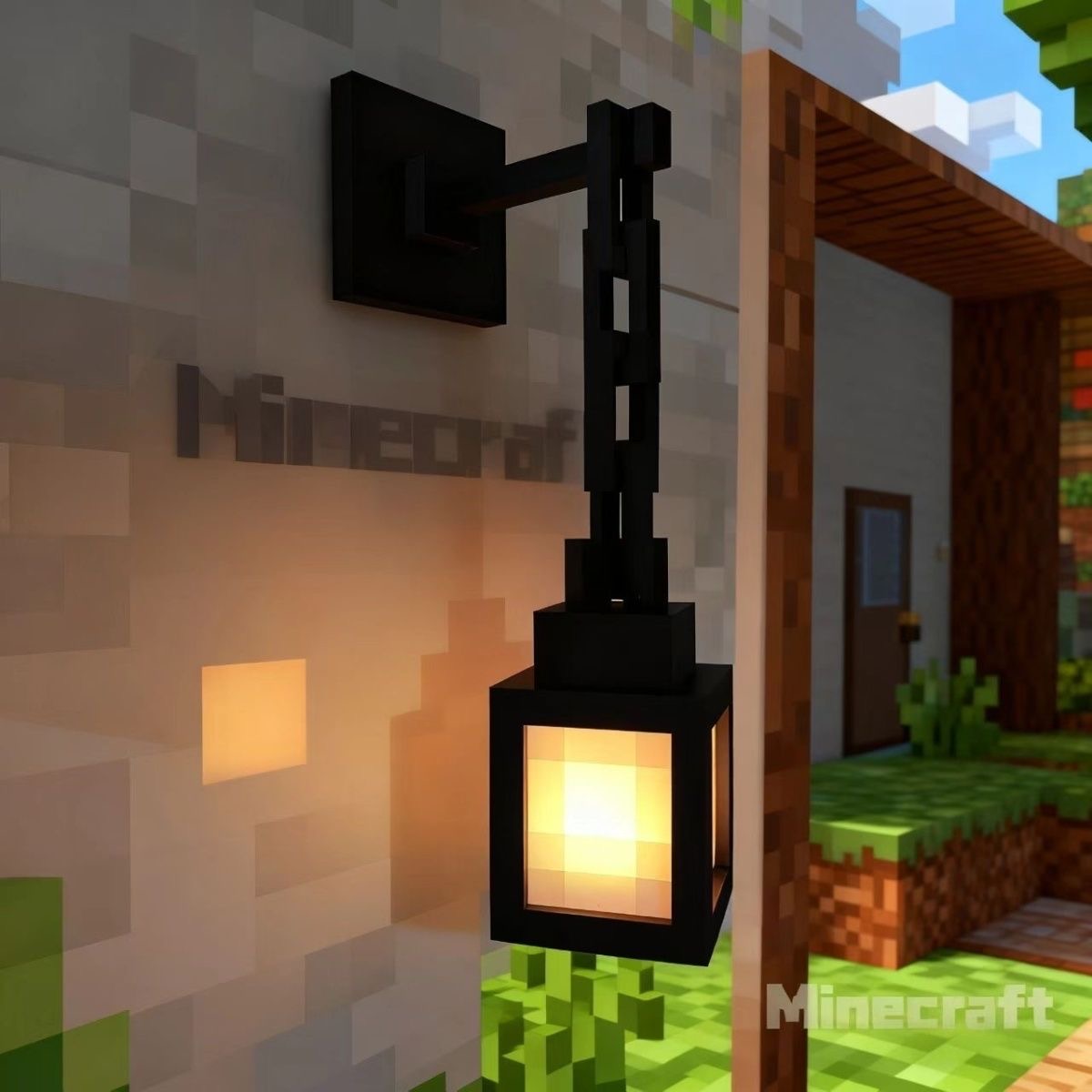 Minecraft 1:1 Pixel Remote-Controlled Lantern