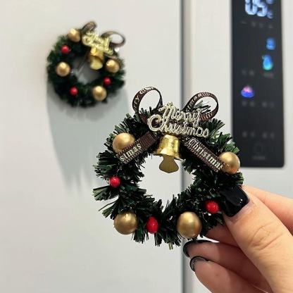 Christmas Holiday Clock with magnet charms
