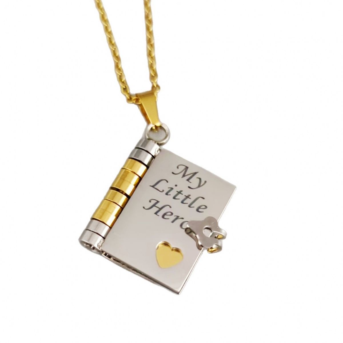 Engraving can open the letter necklace