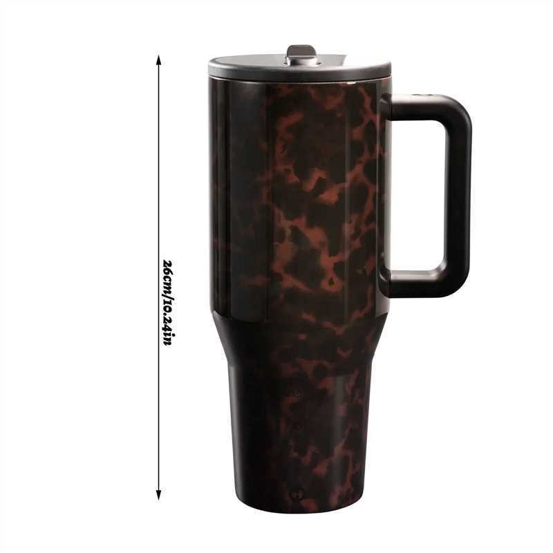 Leopard Print Ice King Cup Car Water Bottle