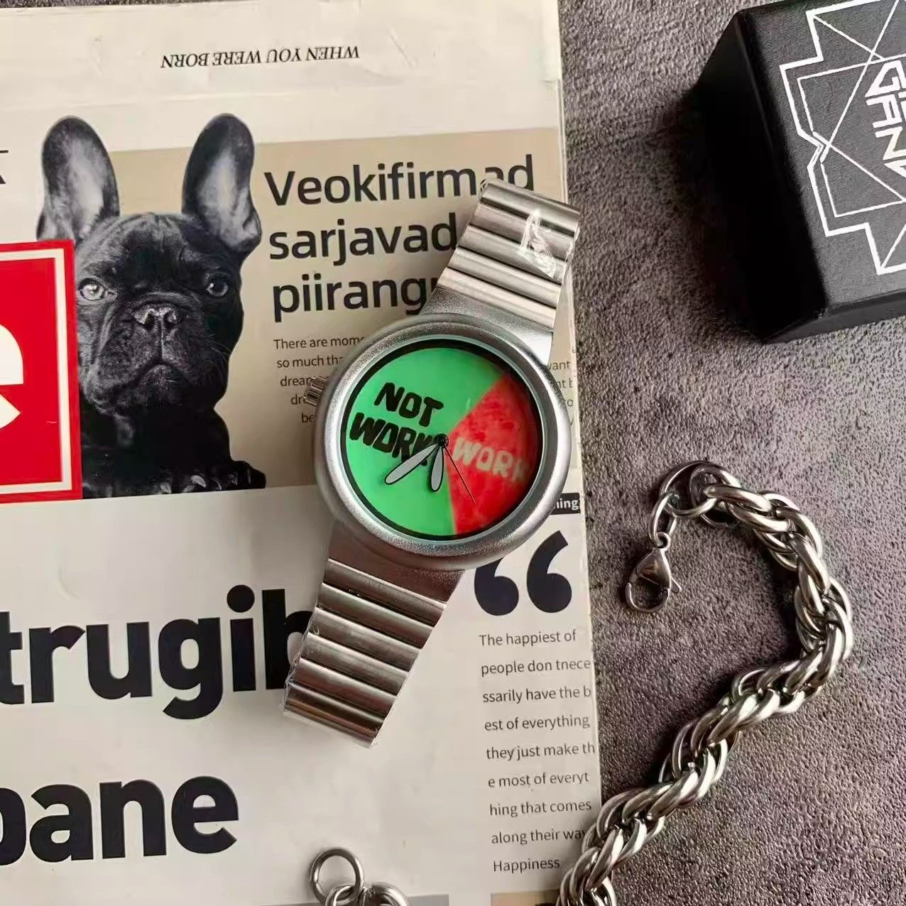 Work / Not Work Funny Novelty Quartz Watch