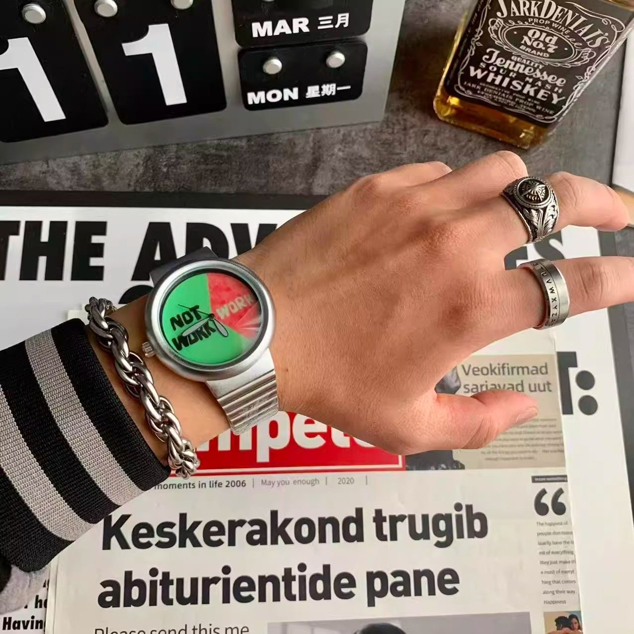 Work / Not Work Funny Novelty Quartz Watch