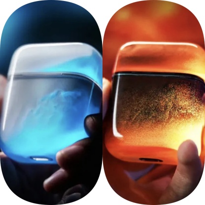 Creative Sand-Flow Glow-in-the-Dark Airpods Case