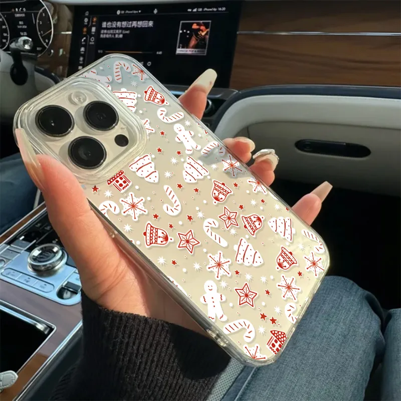 Cartoon Glitter Christmas Tree Full-Cover Phone Case