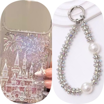 Disney Fireworks castle flowing sand phone case