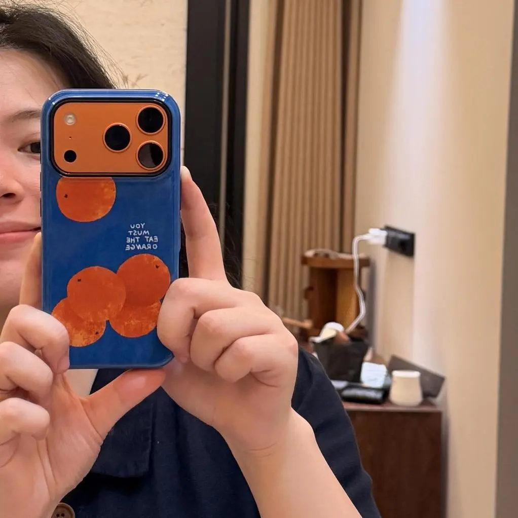 Orange Filin hard shell phone case