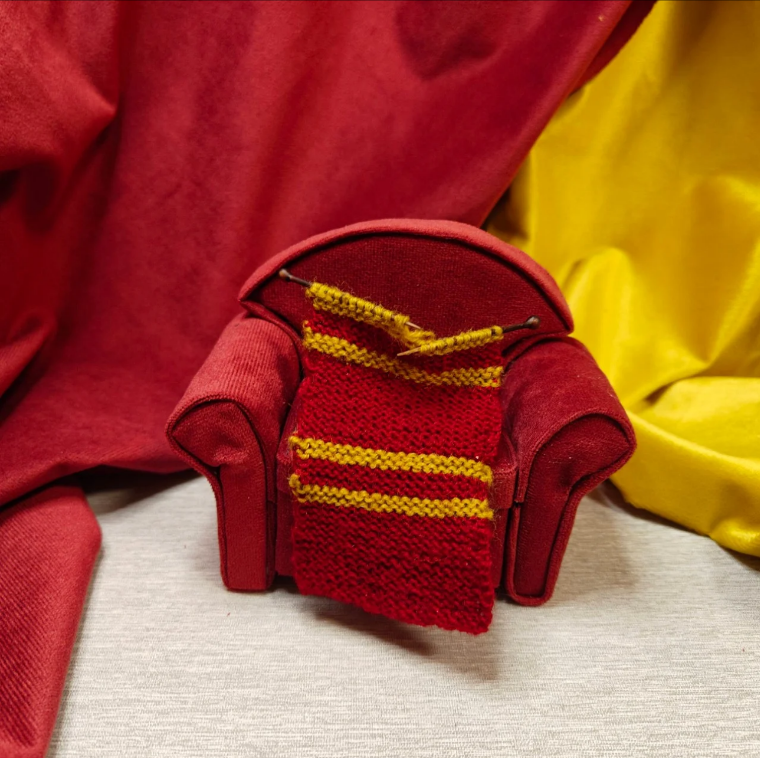 Handcrafted Magical Academy Sofa Fridge Magnet