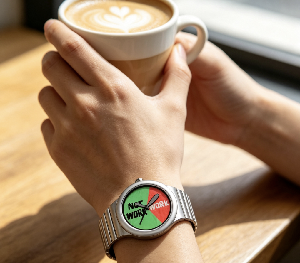 Work / Not Work Funny Novelty Quartz Watch